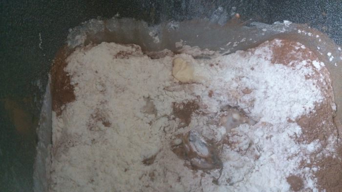 Шоколадные булочки с начинкой