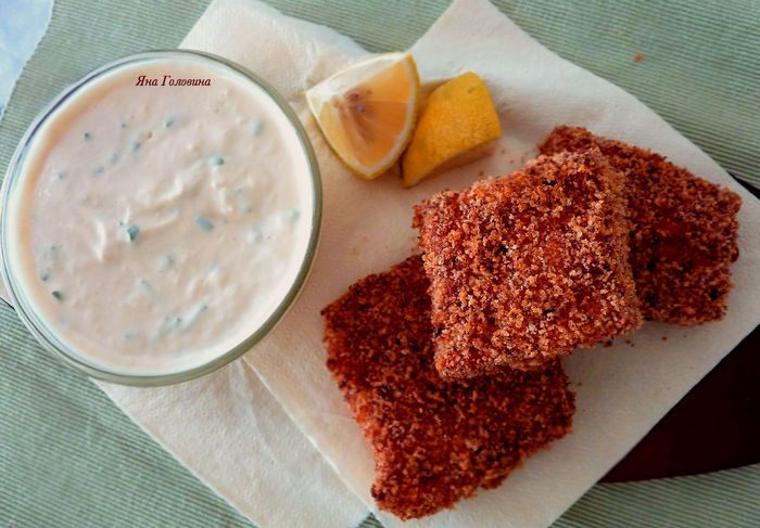 Хрустящая рыба в духовке  