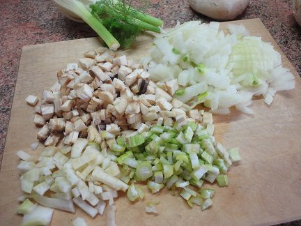 Омлет с грибами (духовой)