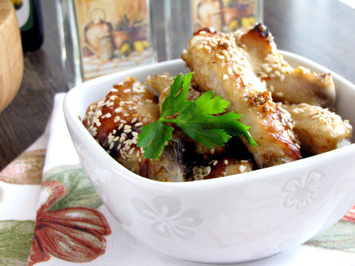 Острые куриные крылышки в глазури