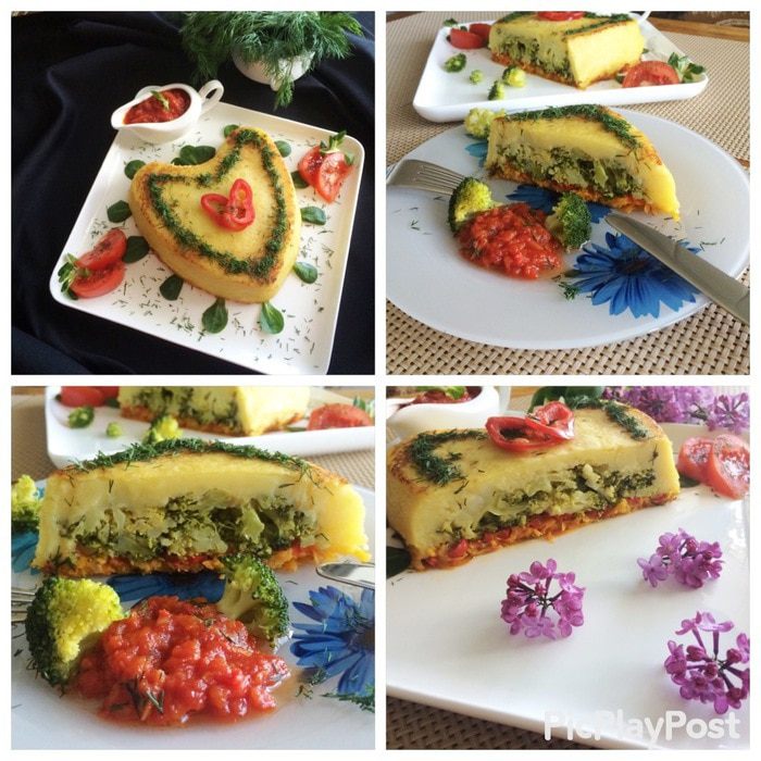 Овощная запеканка с брокколи