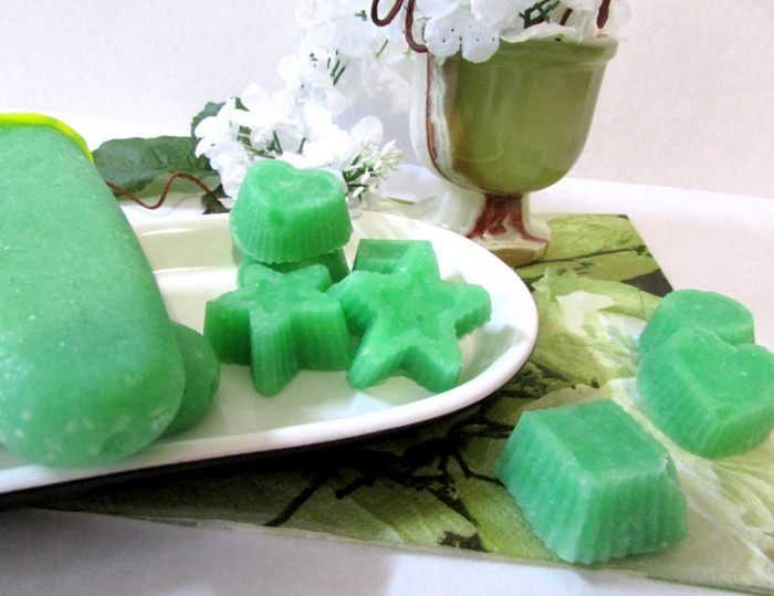 Огуречный лед с мятным сиропом