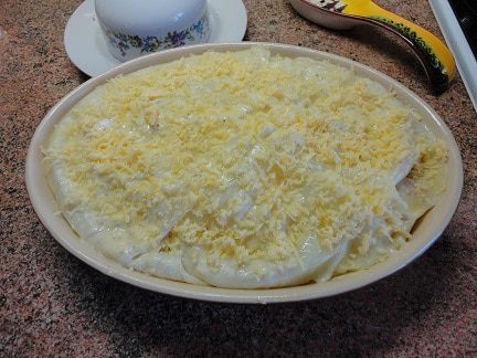 Лазанья из капусты и свинины