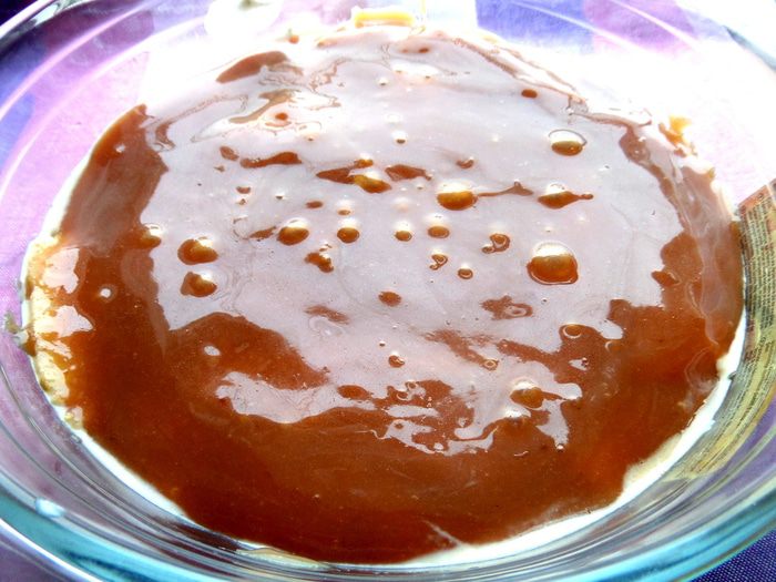 Тирамису на твороге с карамельной прослойкой