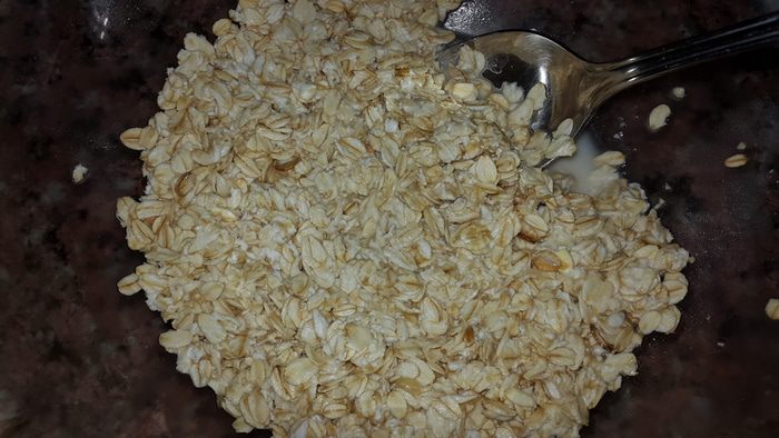 Кабачково-тыквенная запеканка с зеленью и овсяными хлопьями