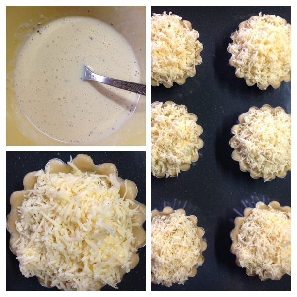 Французские луковые мини-пироги