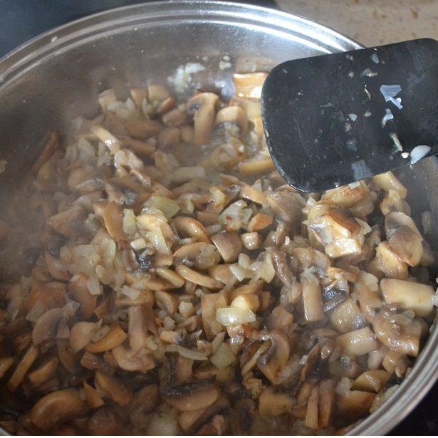 Феттучине с курицей и грибами