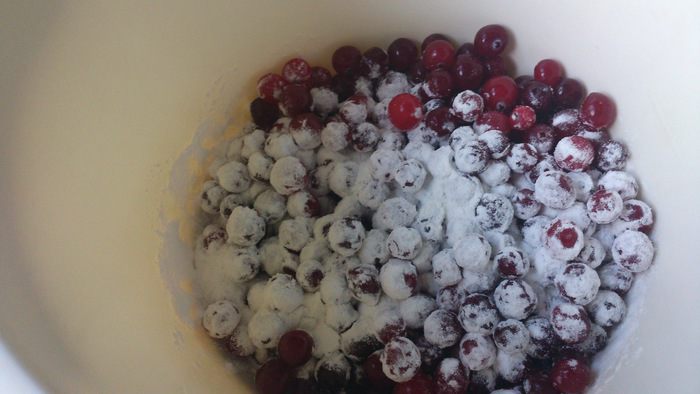 Галета с клюквой на творожном тесте