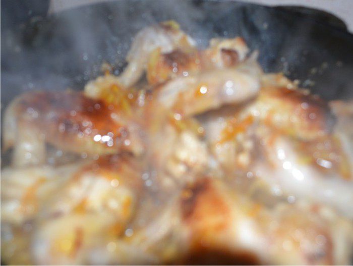 Хрустящие крылышки с апельсиновой корочкой