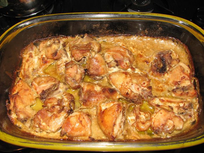 Курочка в ароматном нежном соусе