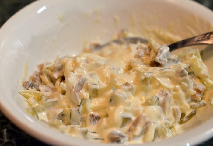 Хрустящие креветки с сырным соусом