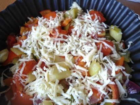 Тарт Татен с овощами 