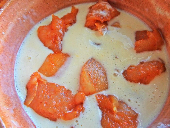 Закуска с курицей и сыром в тортилье