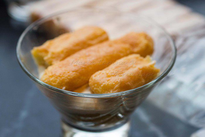 Апельсиновый тирамису с мятным сиропом