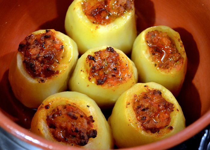 Запеченный фаршированный картофель от бабушки Франки 