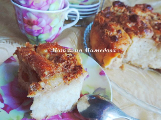 Пирог &amp;quot;Осиное гнездо&amp;quot; с орехами и изюмом