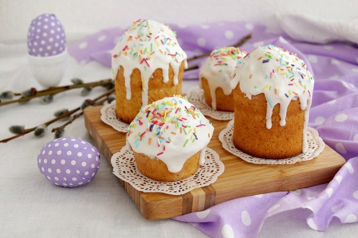 Апельсиновый бездрожжевой кулич