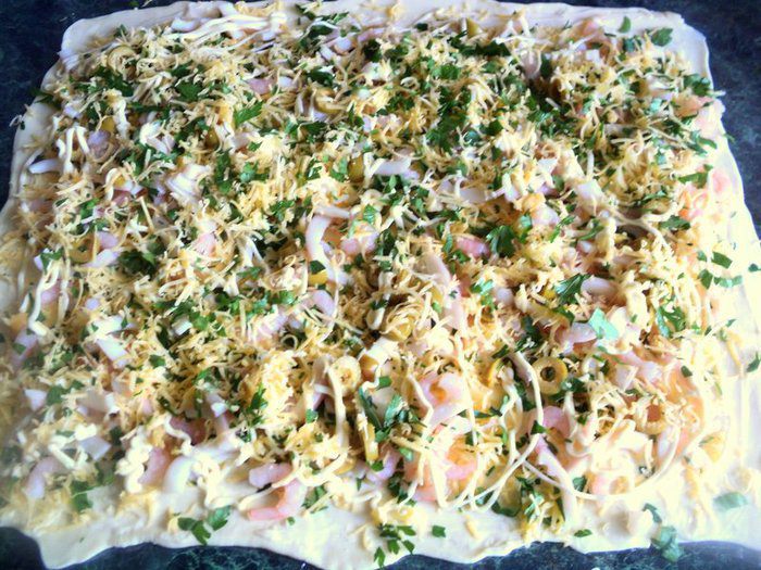 Рулет с морепродуктами