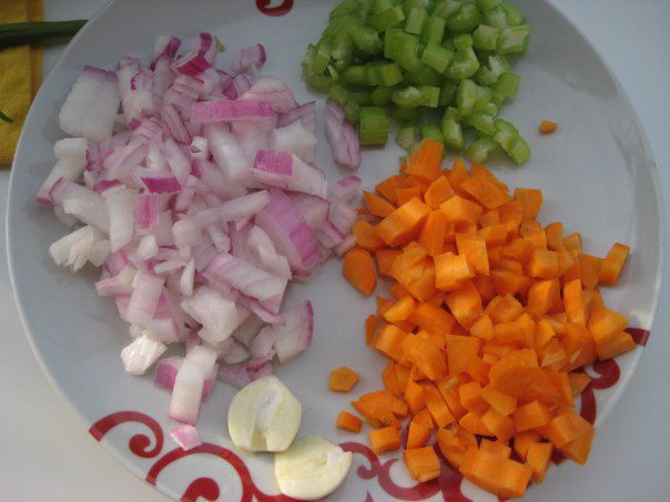 Стручковая фасоль с мясным рагу