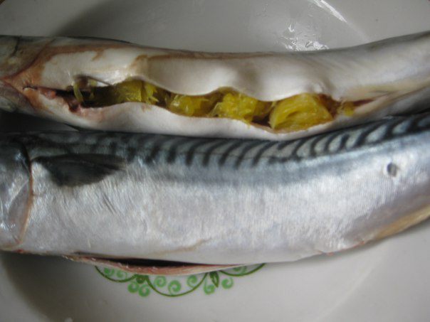 Скумбрия с апельсинами