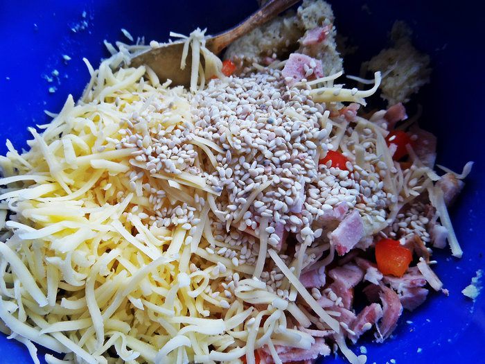 Закусочные колобки из спагетти