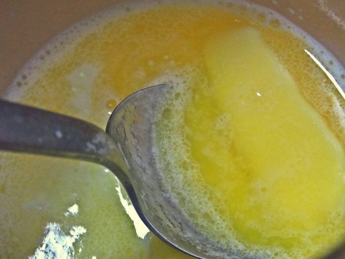 Шоколадные блины с лимонным курдом
