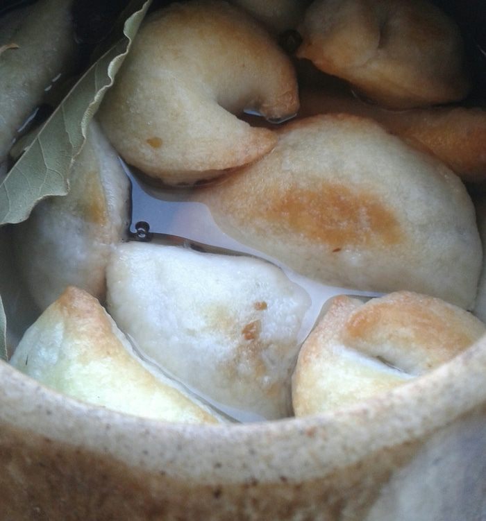 Кундюмы с гречкой и грибами