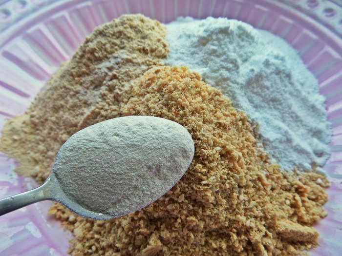 Кунжутное печенье на жареной муке