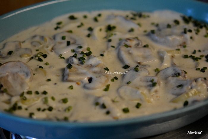 Жюльен с грибами
