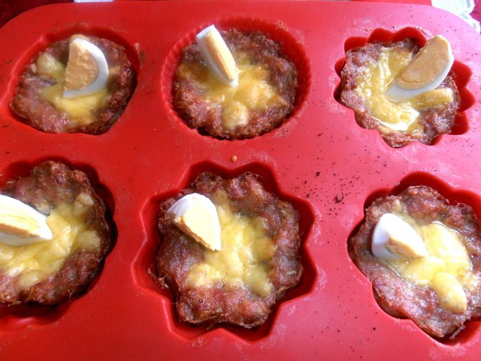 Мясные гнезда для романтического ужина