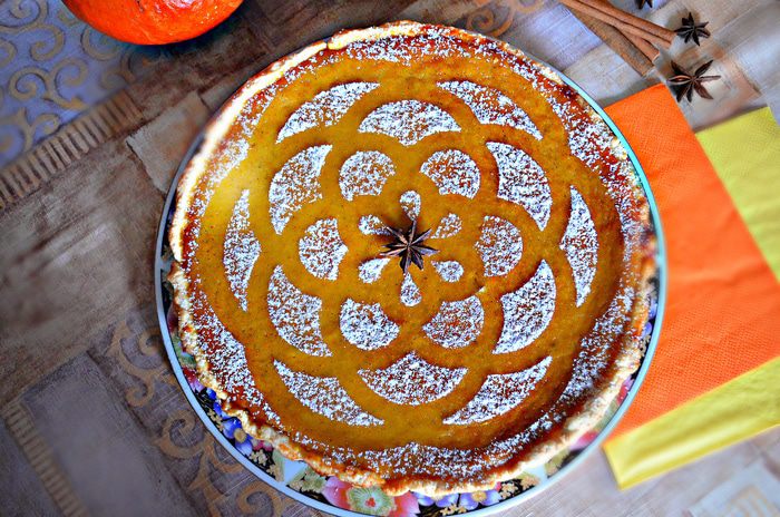 Американский тыквенный пирог с корицей 