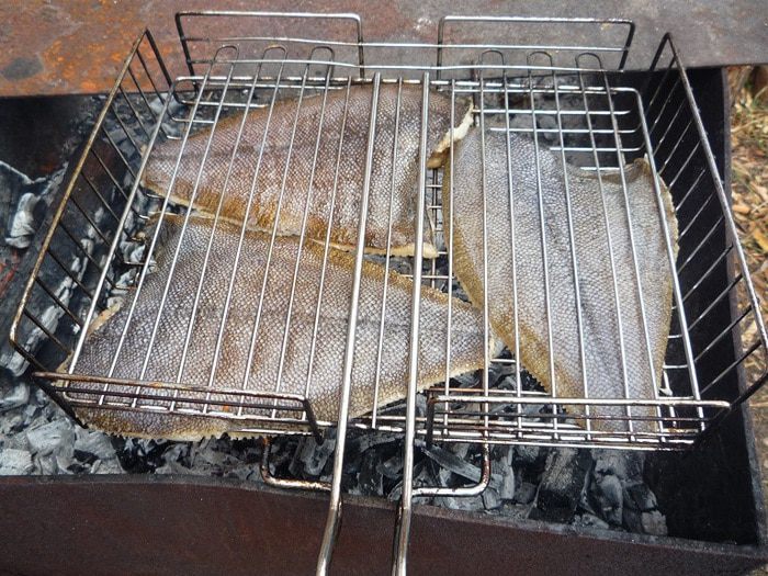 Камбала черноморская на гриле