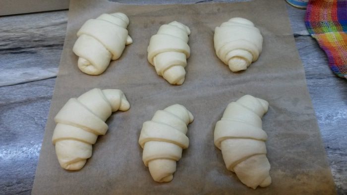 Постные круассаны