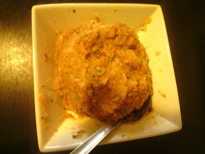 Котлеты из путассу с рисом и овощами