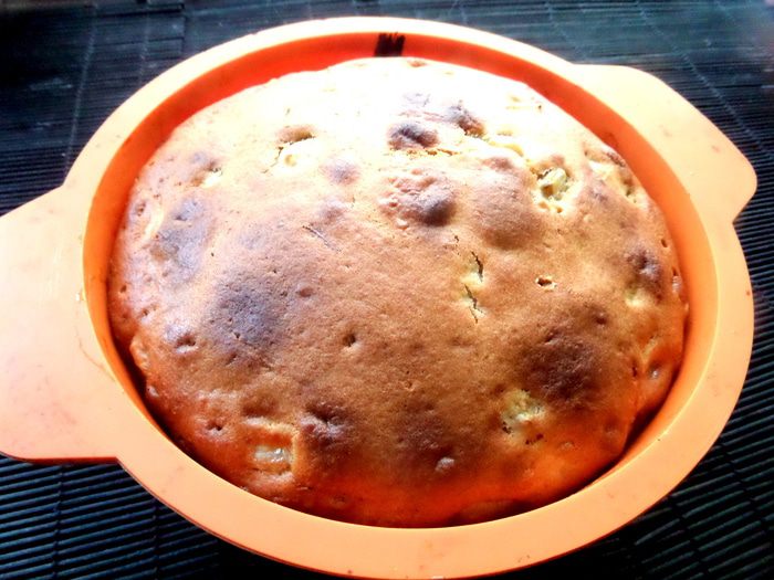 Бананово-шоколадный кекс