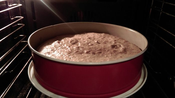 Осенний пирог с хурмой 