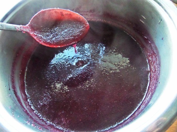 Черничный мусс под сливками