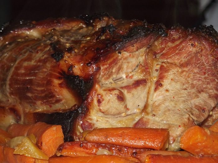 Свиная шея в медово-горчичном маринаде