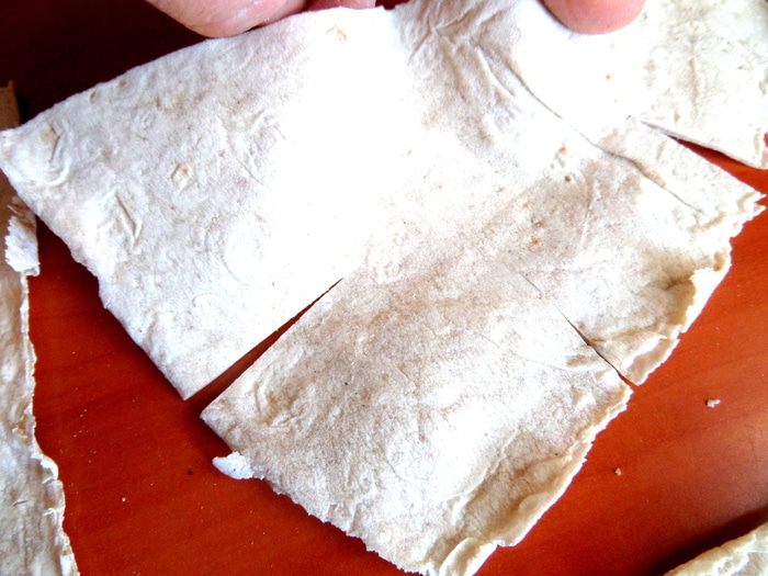 Грибы с картошкой в корзиночках из лаваша (постные)