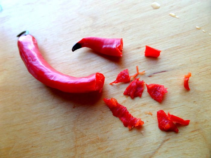 Постный салат из чечевицы