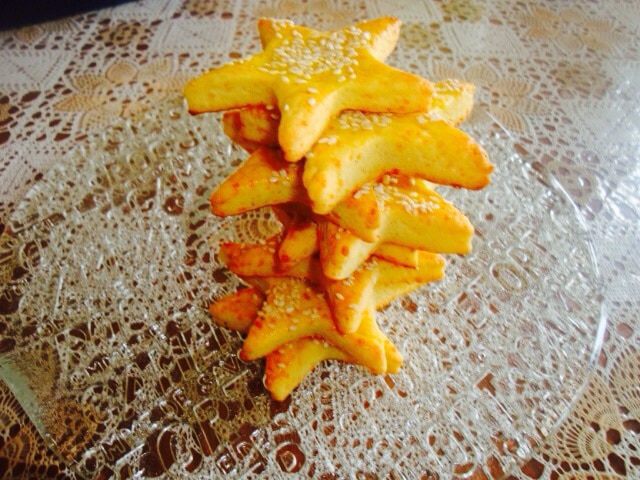 Сырное печенье с кайенским перцем