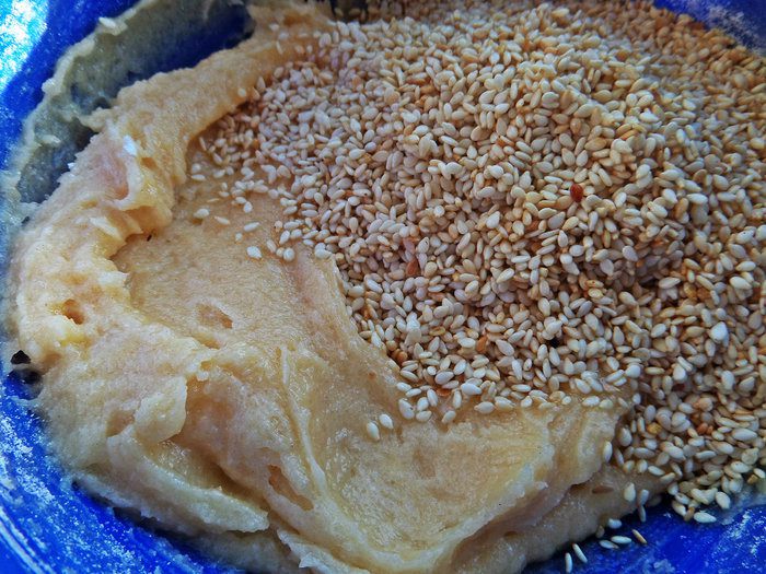 Хрустящее кунжутное печенье