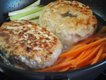 Куриные котлеты с грибами