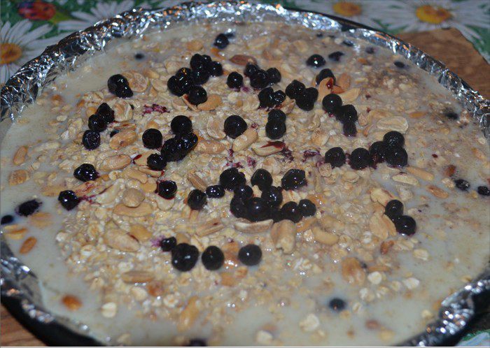 Овсяный пирог без муки и сахара