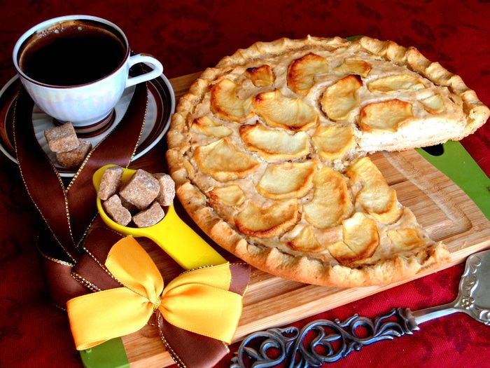 Пирог-галета &amp;quot;Яблоки на сливочном сыре&amp;quot;