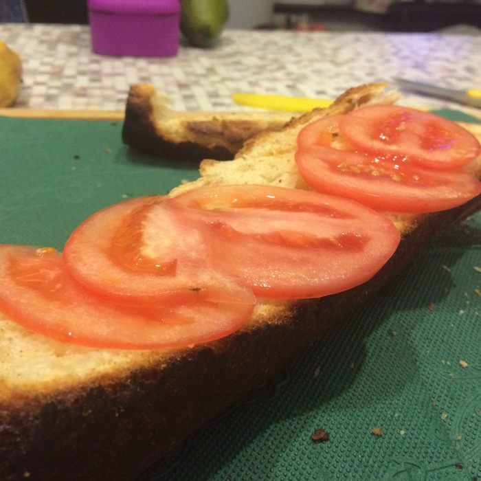 Хрустящий сэндвич с грушами-гриль и запеченными грибами