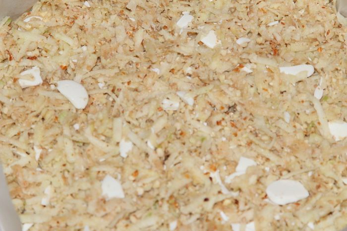 Яблочный пирог с белым шоколадом