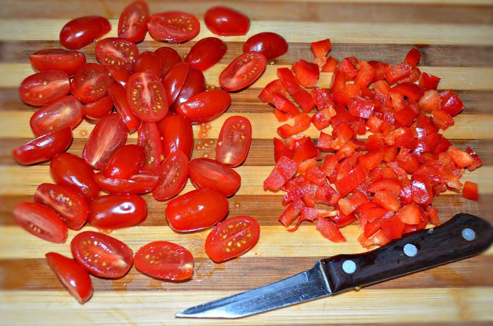 Летний салат с кускусом