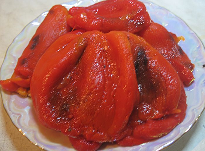 Баклажановый террин в сладком перце