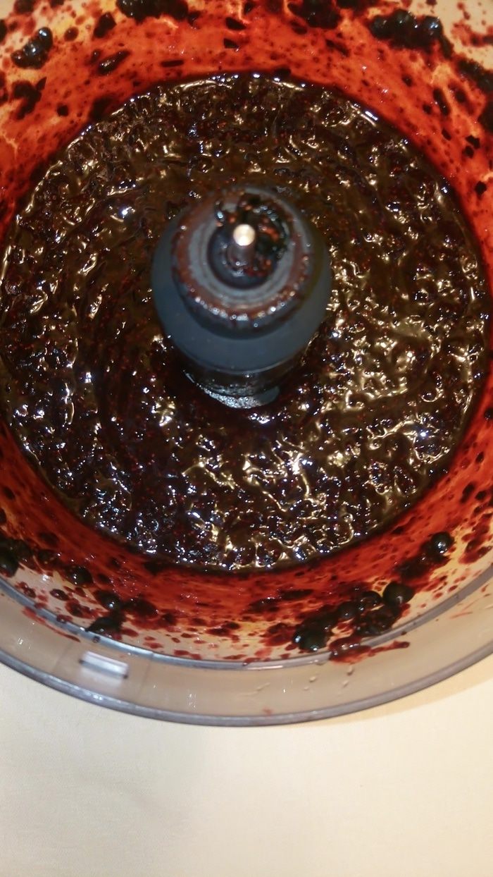 Бархатный чернично-сливочный кисель